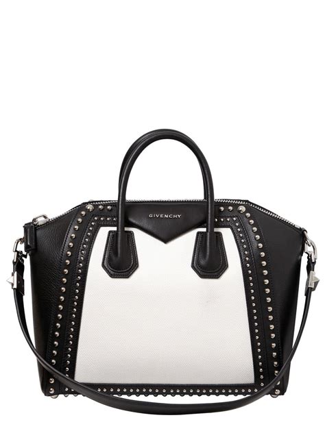 givenchy antigona black white|givenchy antigona handbags.